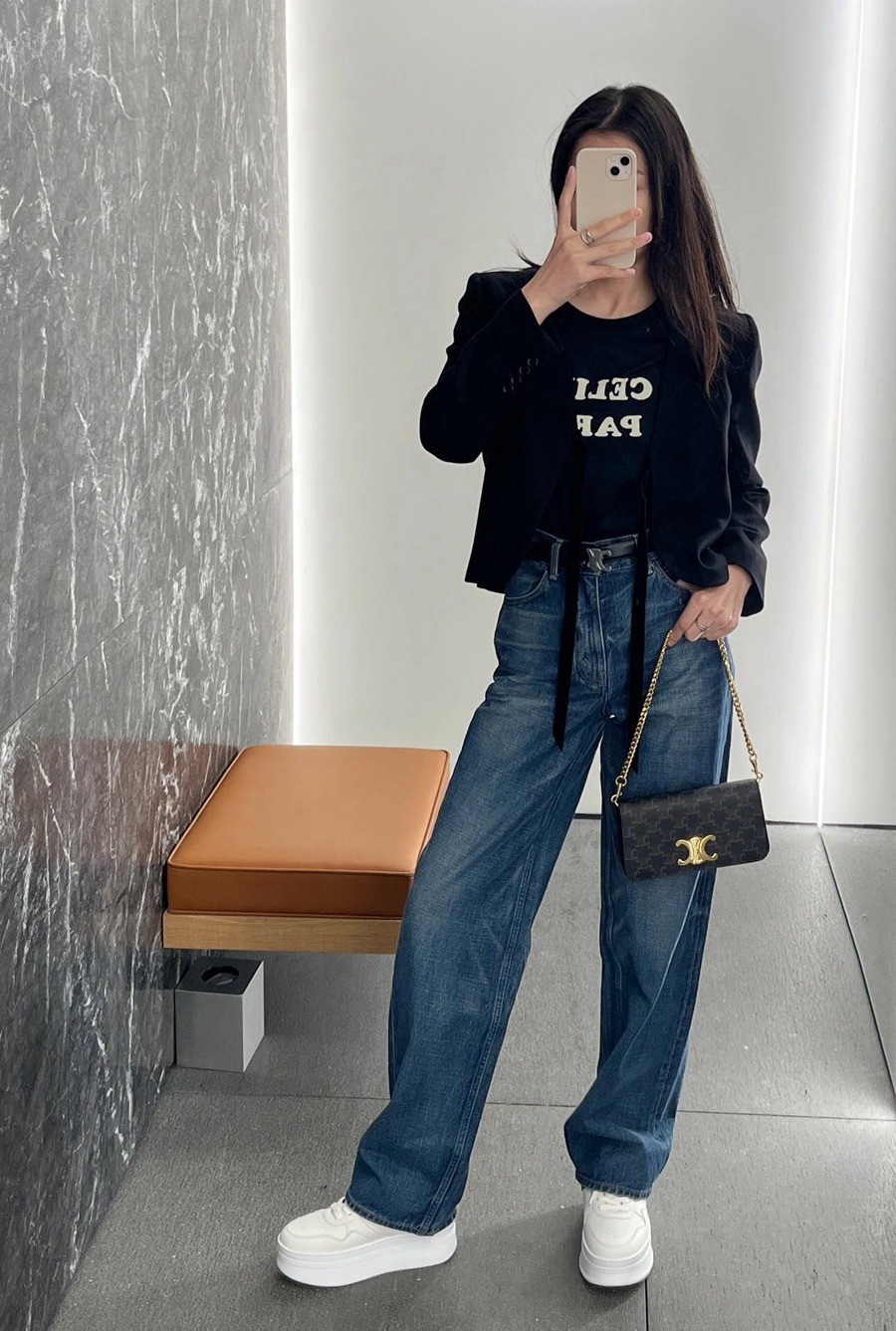 celineMulti Pochette Triomphe手袋_24