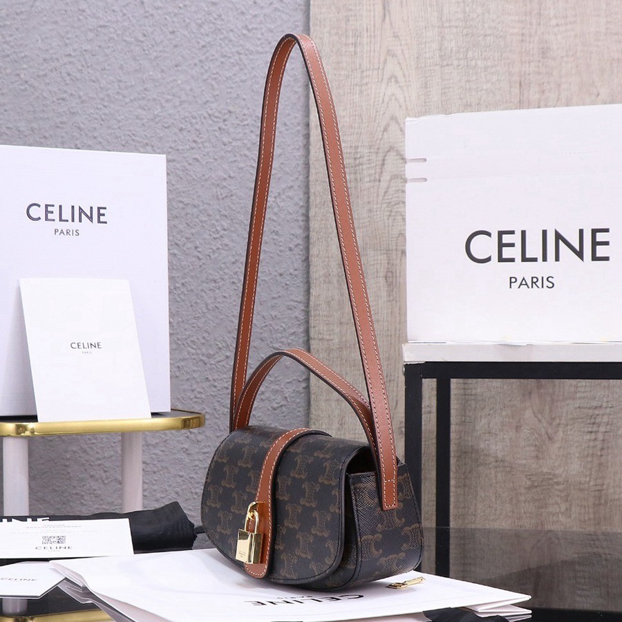 celine  tabou clutch Bag 掛鎖全皮包_2