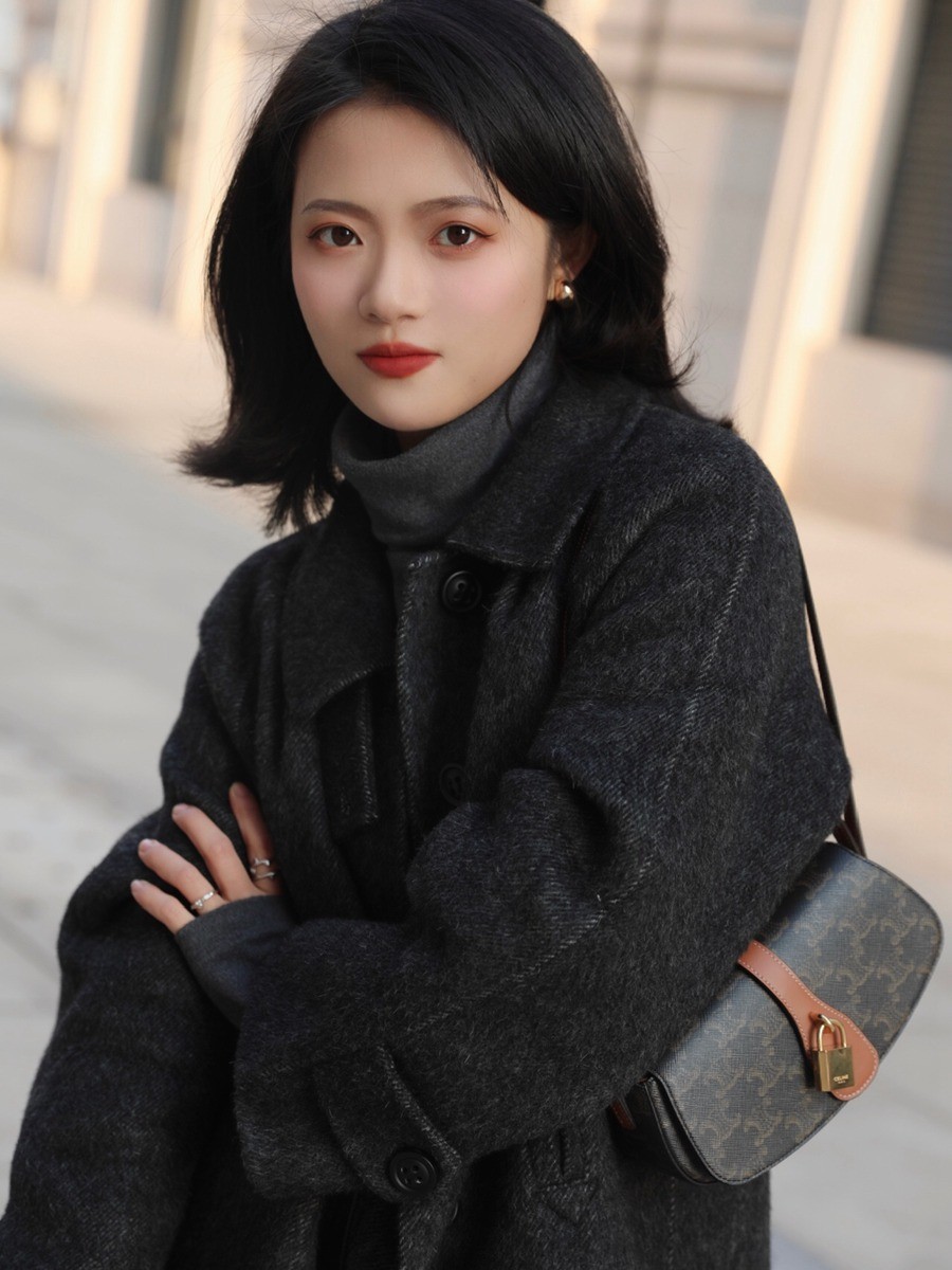 celine  tabou clutch Bag 掛鎖全皮包_17