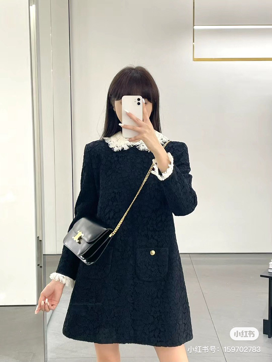 CELINE 23s COLLEGE Triomphe亮澤牛皮革鏈條手袋_22