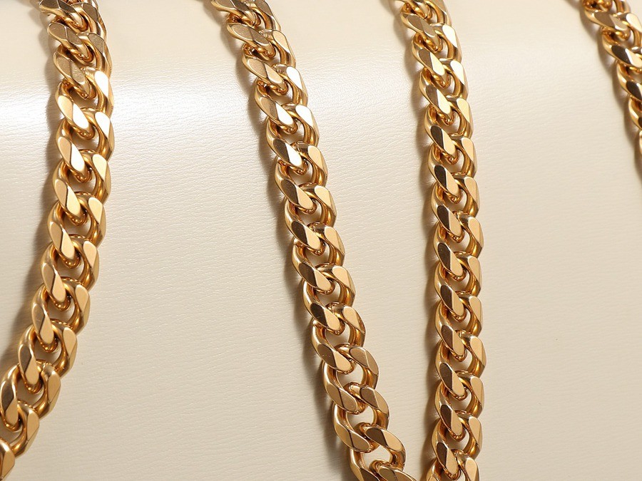 CELINE 23s COLLEGE Triomphe亮澤牛皮革鏈條手袋_10