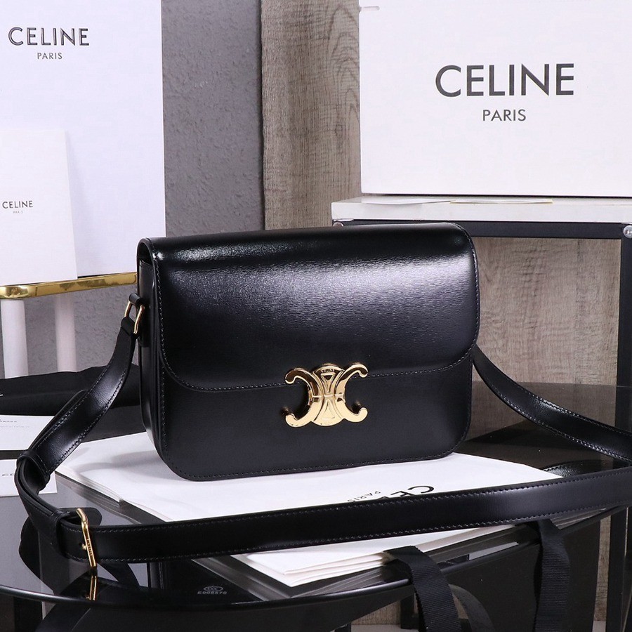 Triomphe 經典 斜背包 黑色_1