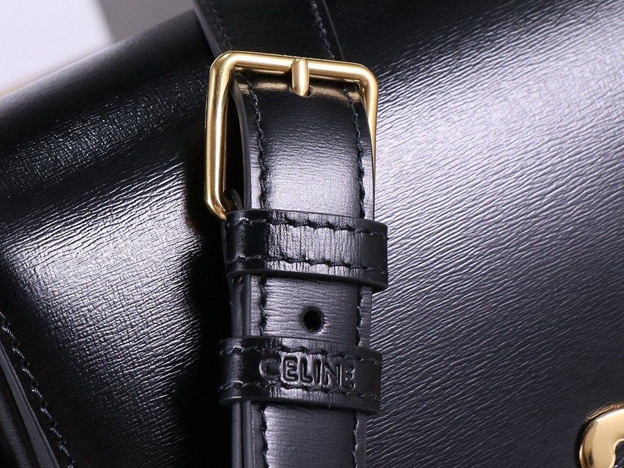 Triomphe 經典 斜背包 黑色_9