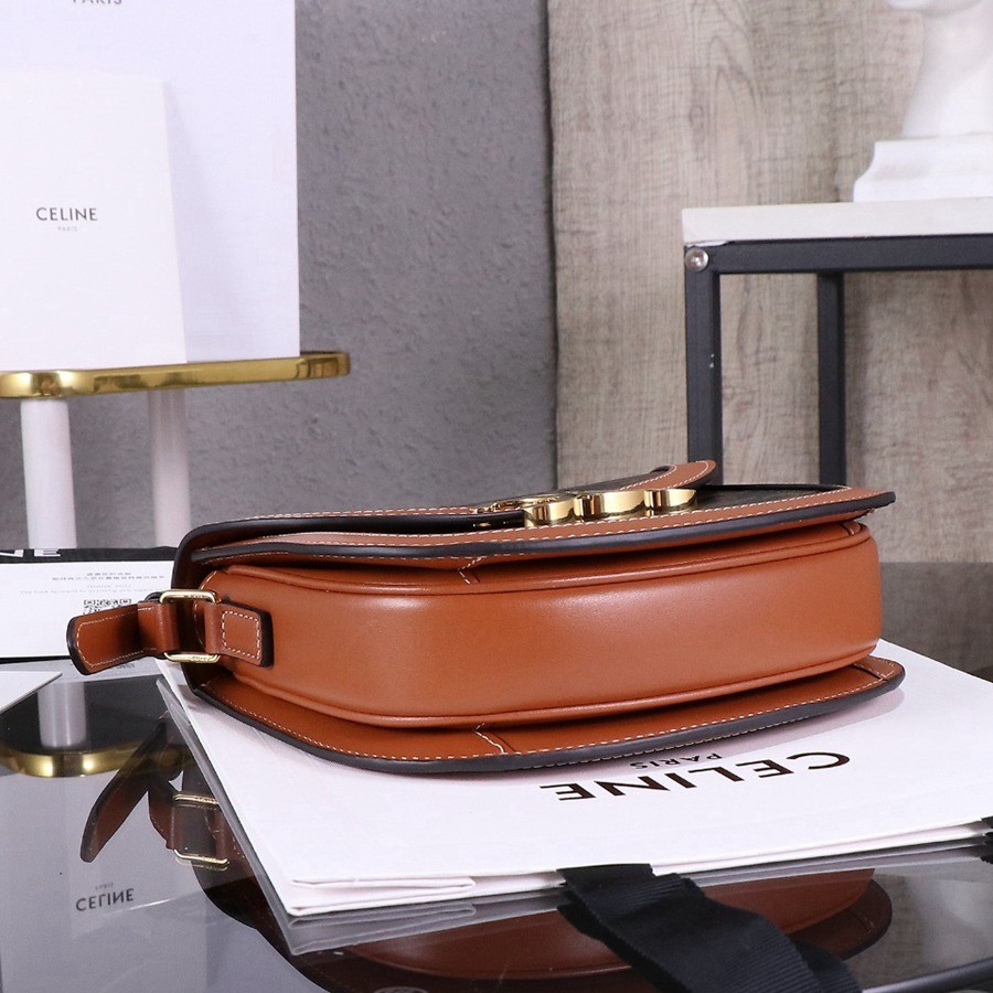 TEEN BESACE Triomphe亮澤牛皮革手袋_5