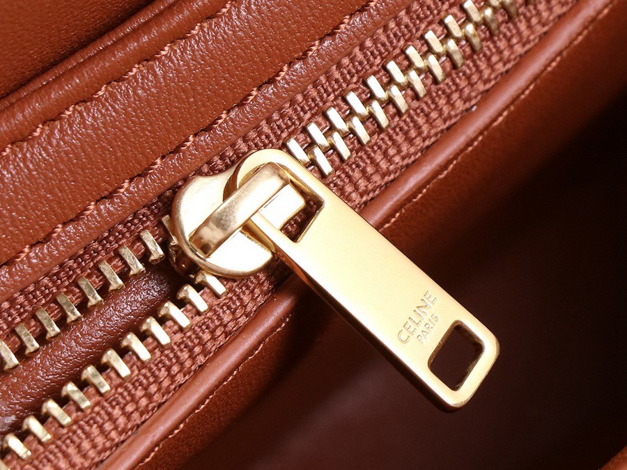 TEEN BESACE Triomphe亮澤牛皮革手袋_12