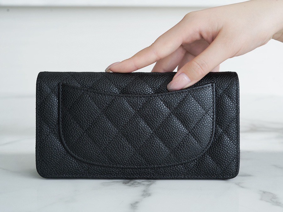 classic   Flap經典對折長夾 黑牛金_2