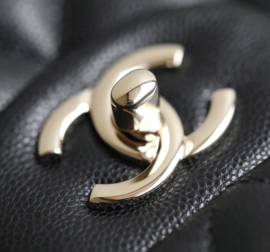 24c Maxi CF40機場包 黑色 淡金_8