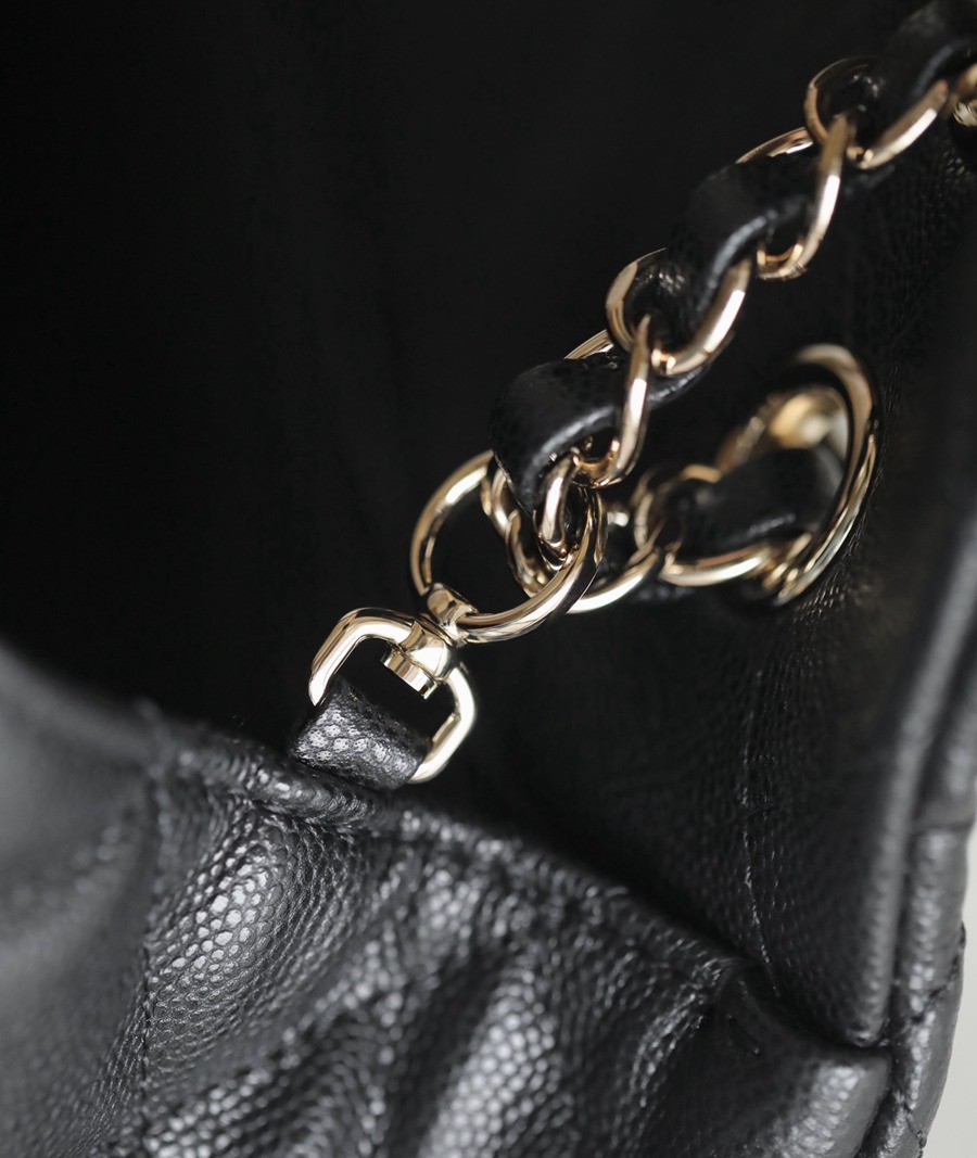 24c Maxi CF40機場包 黑色 淡金_11