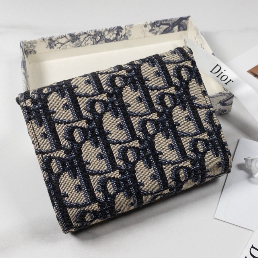 Saddle藍色三折錢包_3