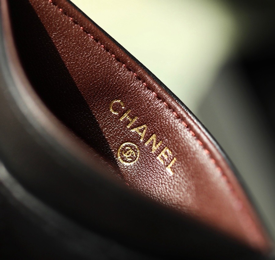 小香 Cardholder羊皮黑金 卡套_3