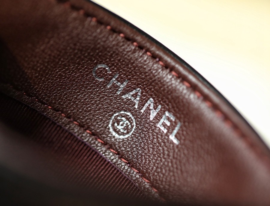 小香 Cardholder 羊皮黑銀卡套_6