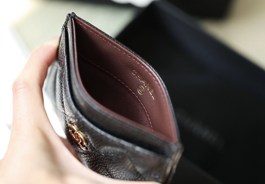 小香 Cardholder卡套魚子醬 黑金_5