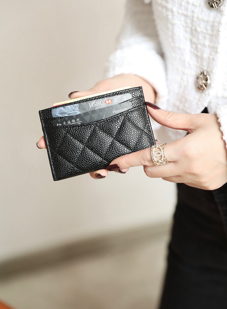 小香 Cardholder卡套魚子醬 黑金_14