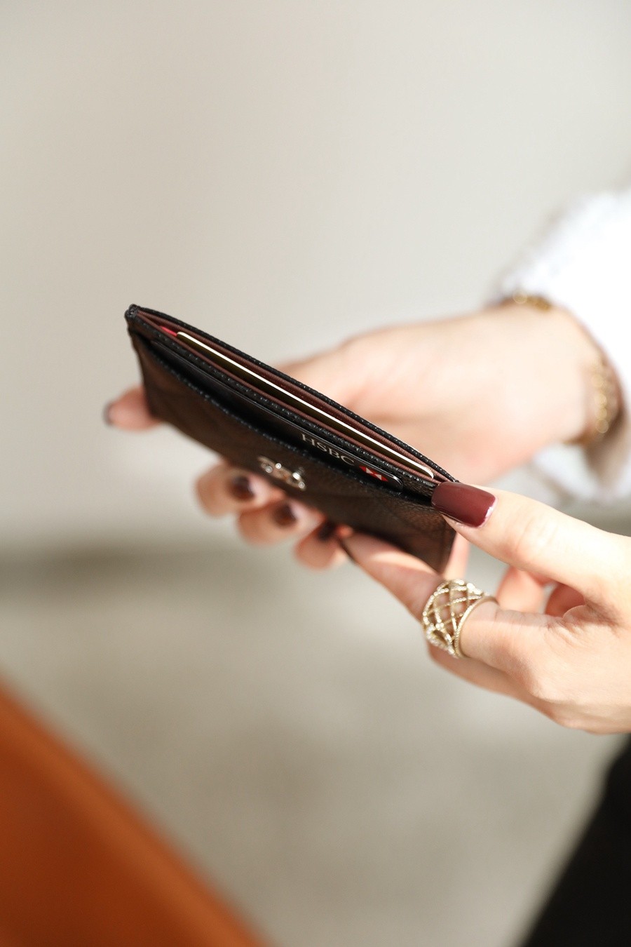 小香 Cardholder卡套 魚子醬 黑銀_10