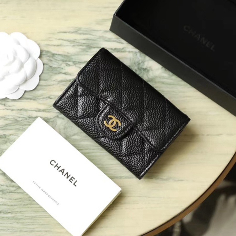 小香 經典零錢卡包 魚子醬 金扣_1