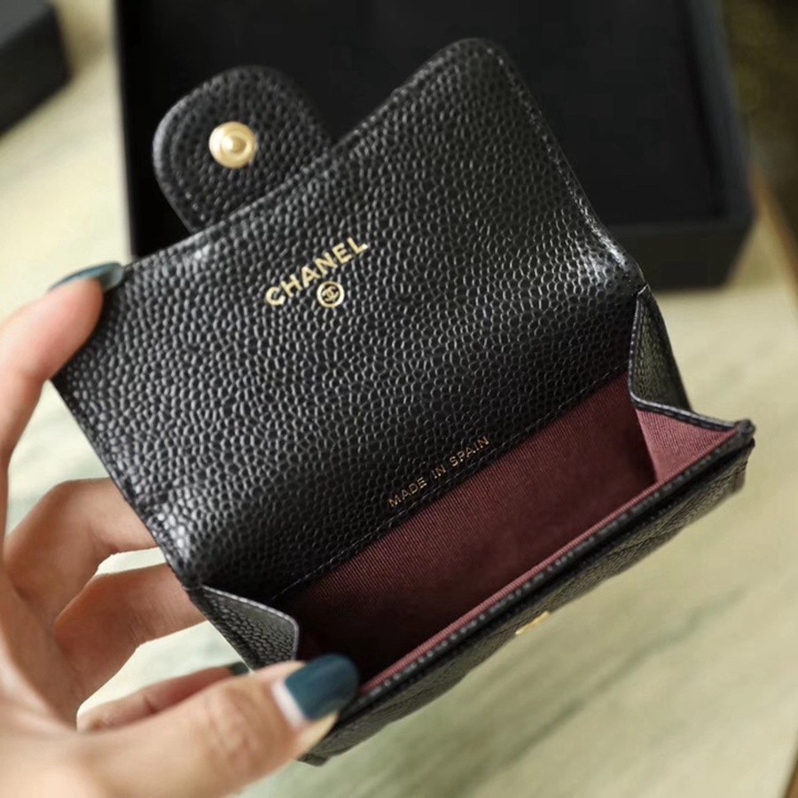 小香 經典零錢卡包 魚子醬 金扣_8