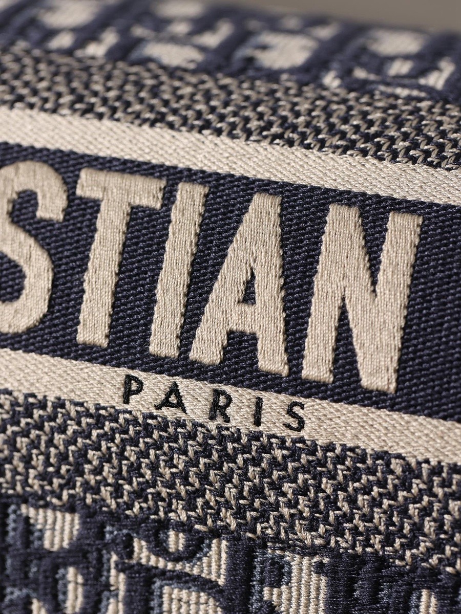DIOR CAMP 手袋藍色刺繡 Oblique 印花_6