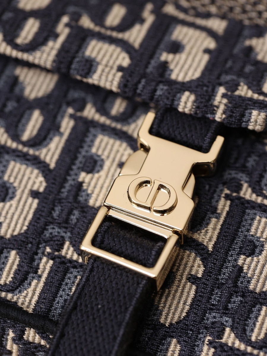 DIORCAMP 小號 手袋 藍色刺繡 Oblique 印花_7