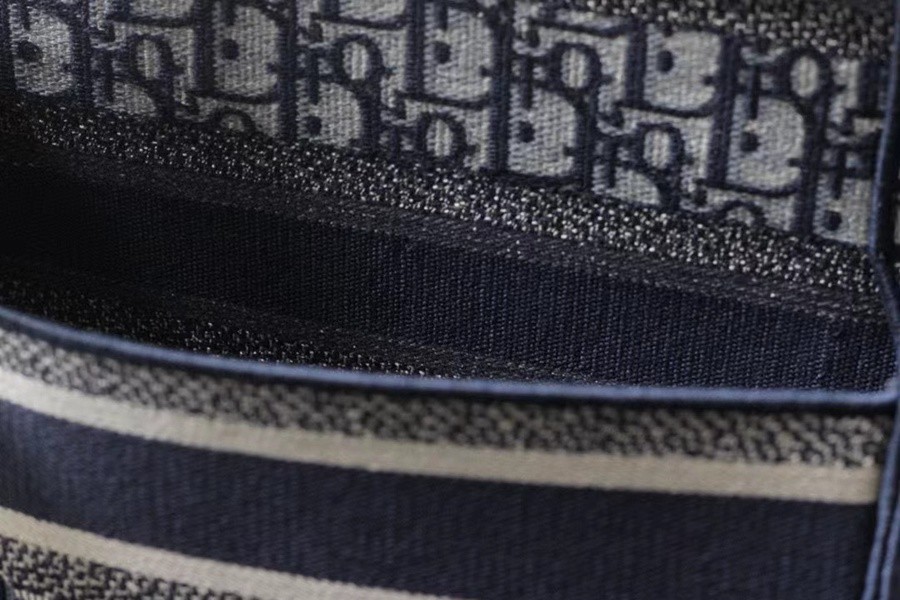 DIORCAMP 小號 手袋 藍色刺繡 Oblique 印花_18