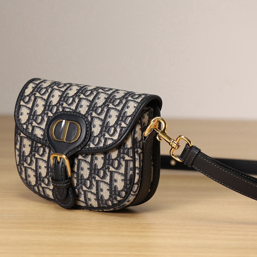 DIOR BOBBY 小號 手袋 藍色 Oblique 印花_2