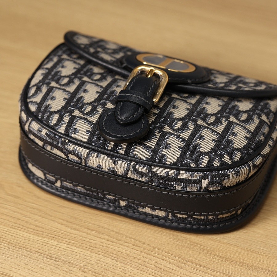 DIOR BOBBY 小號 手袋 藍色 Oblique 印花_12