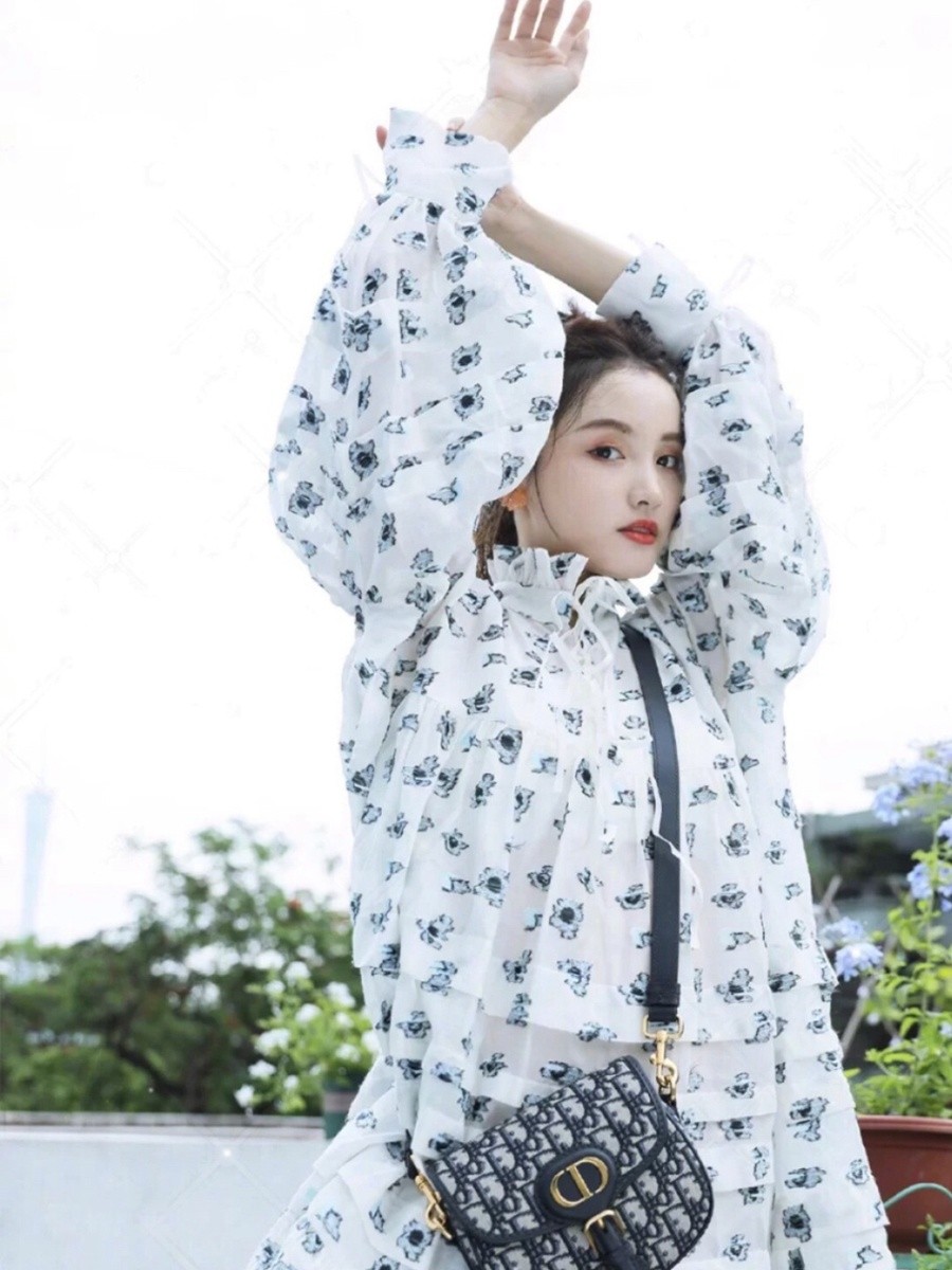 DIOR BOBBY 小號 手袋 藍色 Oblique 印花_25