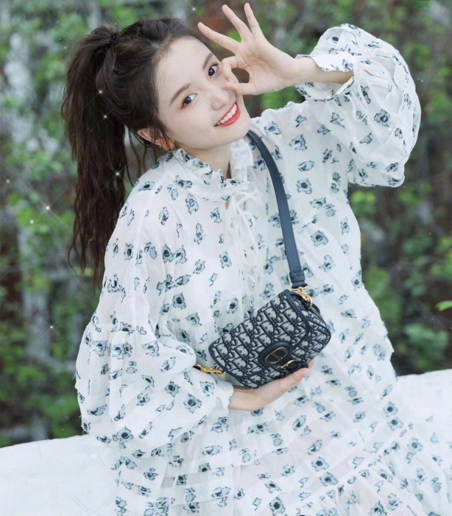 DIOR BOBBY 小號 手袋 藍色 Oblique 印花_26