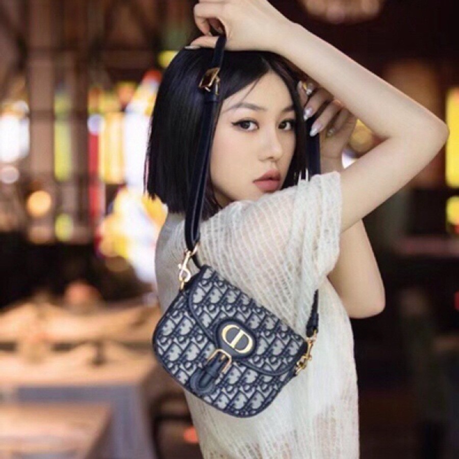 DIOR BOBBY 小號 手袋 藍色 Oblique 印花_31