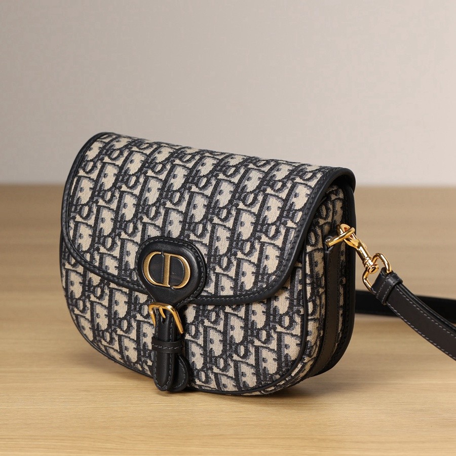 DIOR BOBBY 中號 手袋 藍色 Oblique 印花_4