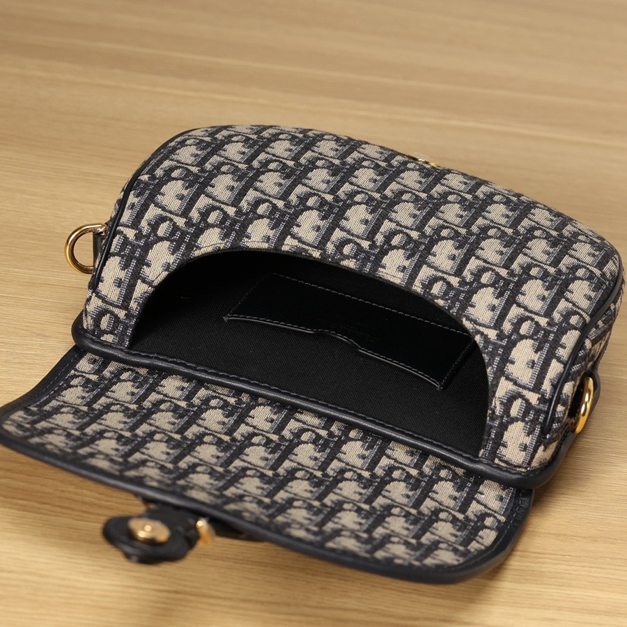 DIOR BOBBY 中號 手袋 藍色 Oblique 印花_5