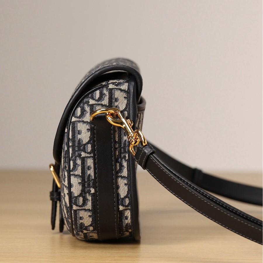 DIOR BOBBY 中號 手袋 藍色 Oblique 印花_3