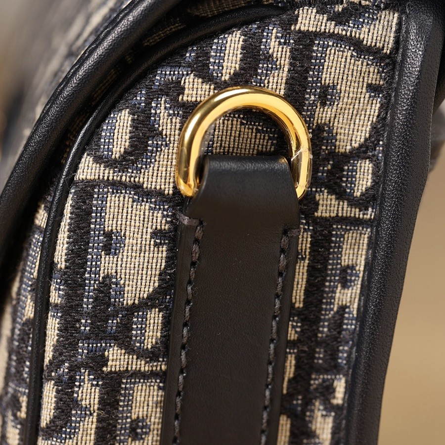 DIOR BOBBY 中號 手袋 藍色 Oblique 印花_15