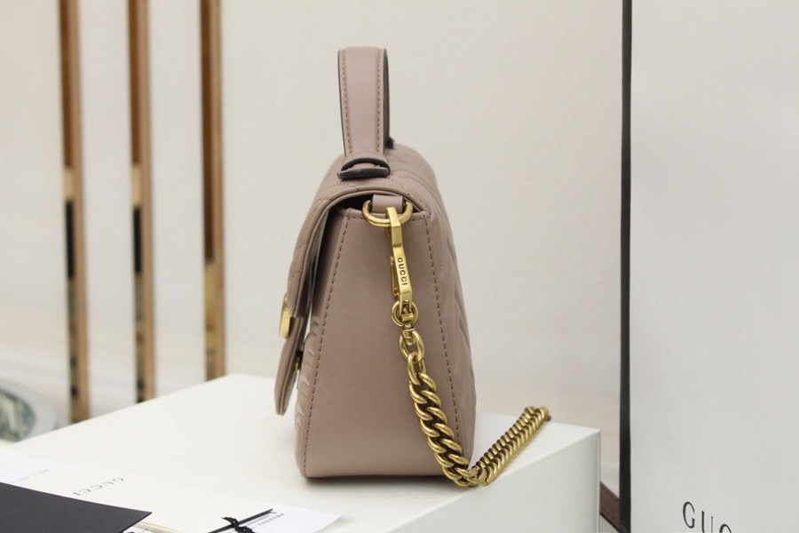 GG Marmont系列Mini手提包 裸粉_2