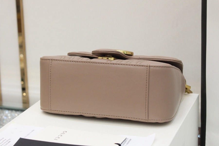 GG Marmont系列Mini手提包 裸粉_3
