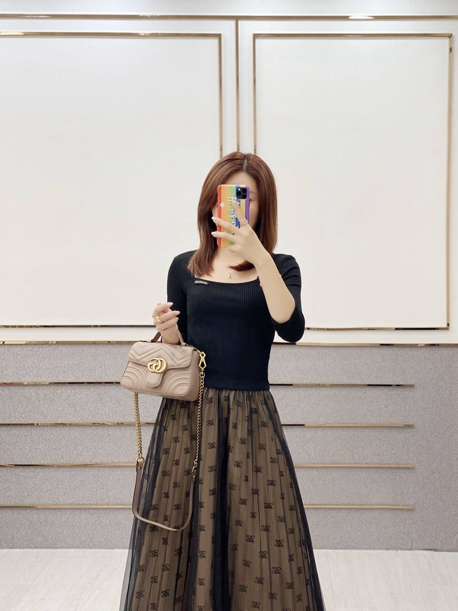 GG Marmont系列Mini手提包 裸粉_20