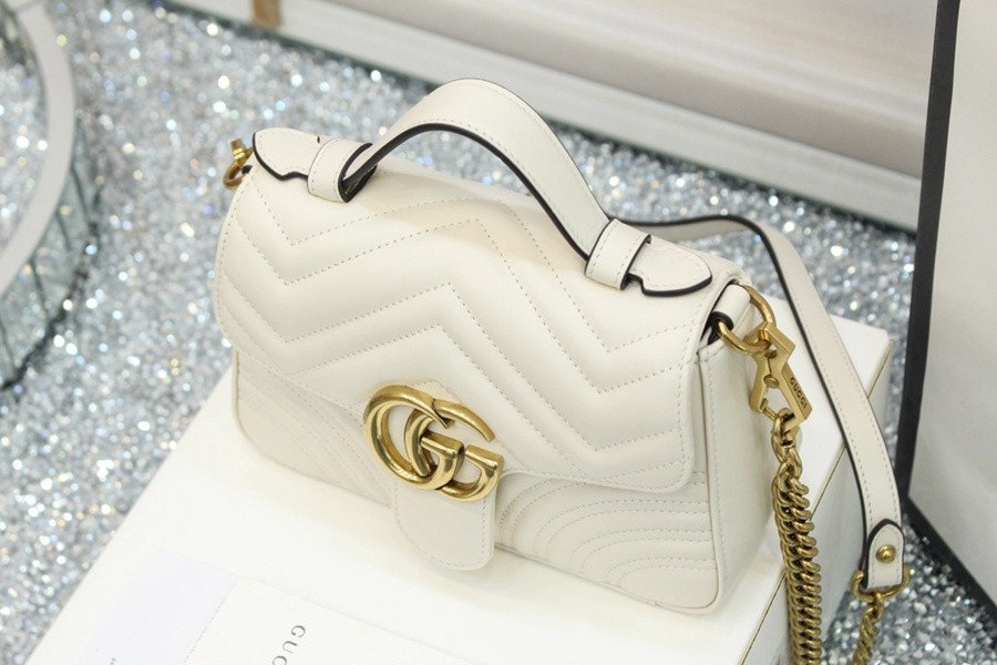 GG Marmont系列Mini手提包 白色_2