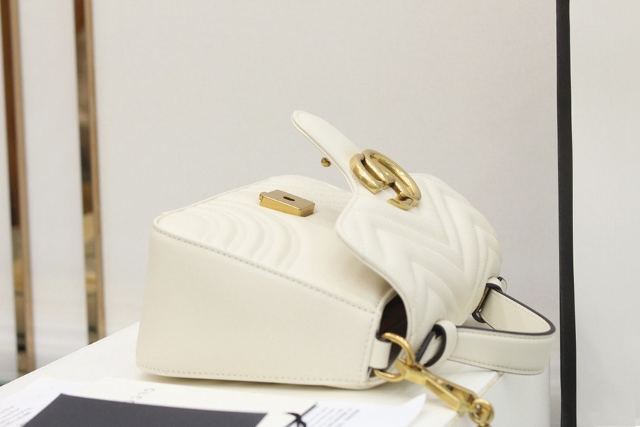 GG Marmont系列Mini手提包 白色_7