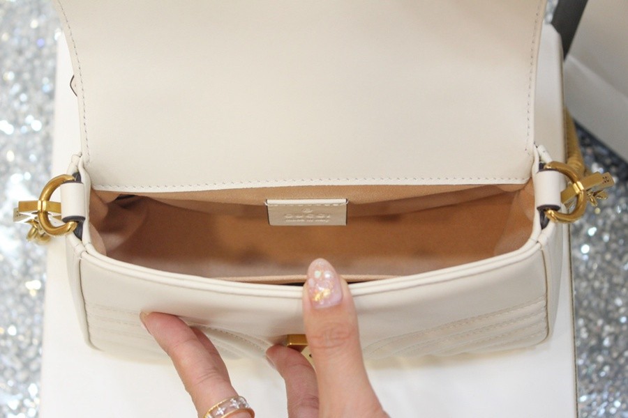 GG Marmont系列Mini手提包 白色_8