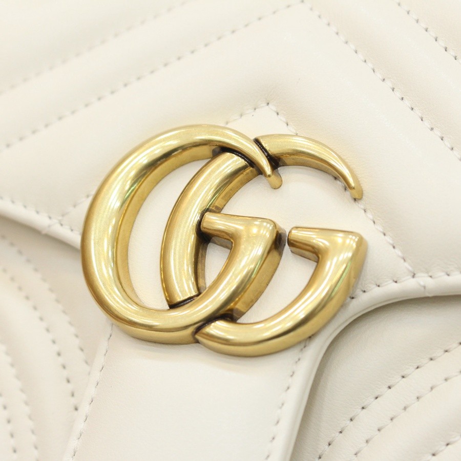 GG Marmont系列Mini手提包 白色_9