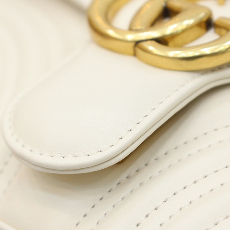 GG Marmont系列Mini手提包 白色_13