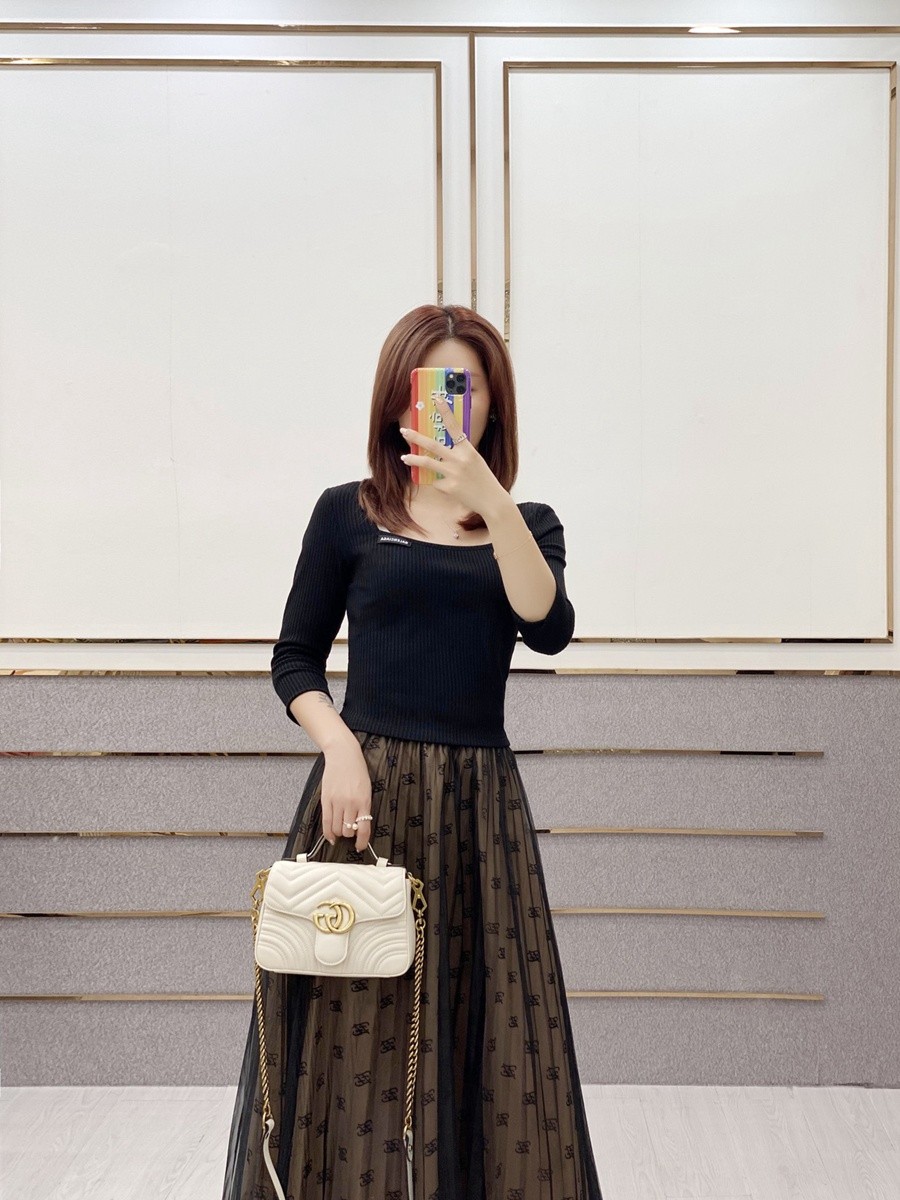 GG Marmont系列Mini手提包 白色_17