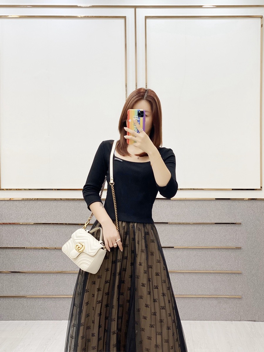 GG Marmont系列Mini手提包 白色_18