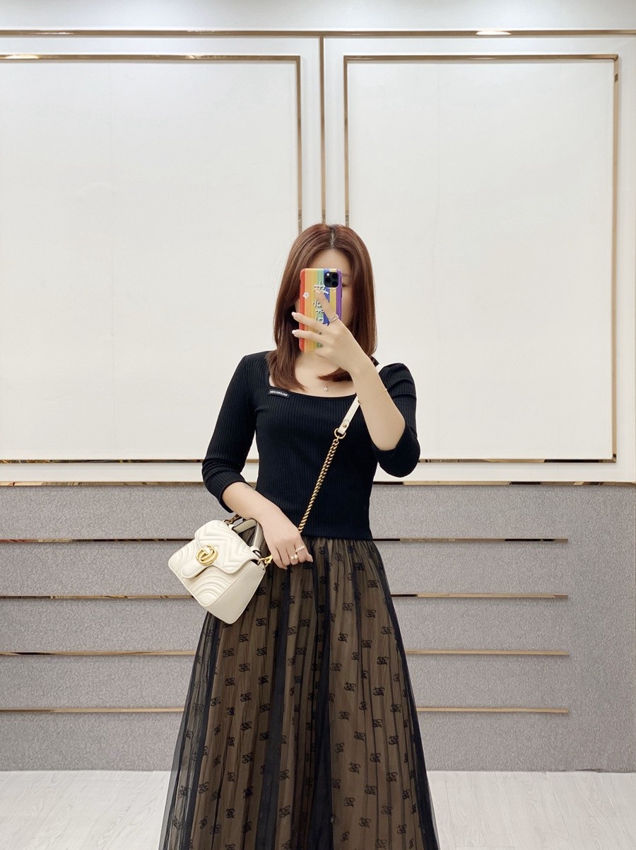 GG Marmont系列Mini手提包 白色_19