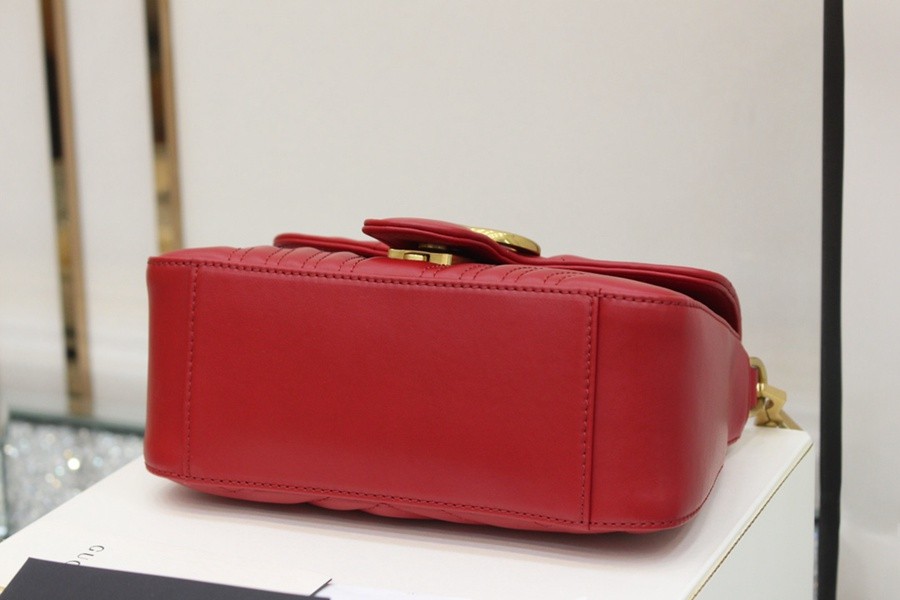 GG Marmont系列Mini手提包紅色_3