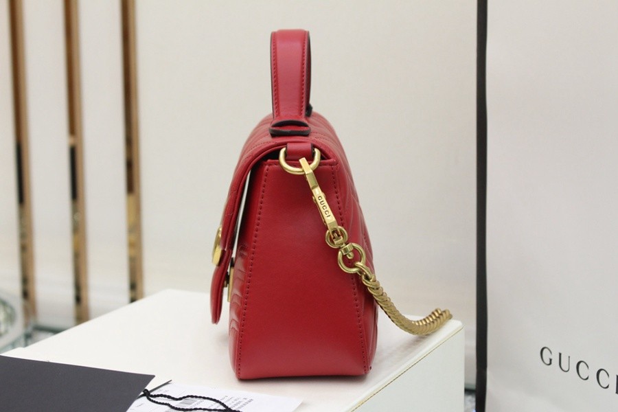 GG Marmont系列Mini手提包紅色_4