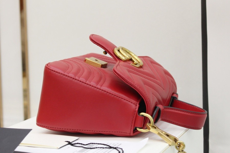 GG Marmont系列Mini手提包紅色_6