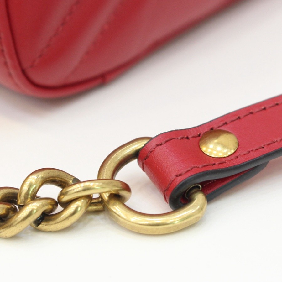GG Marmont系列Mini手提包紅色_10
