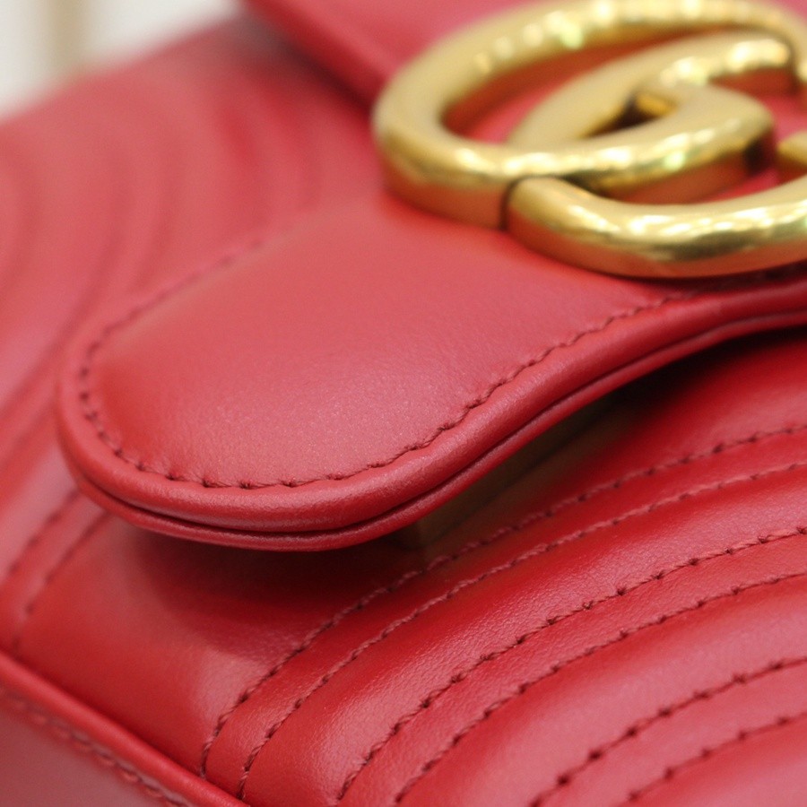 GG Marmont系列Mini手提包紅色_12