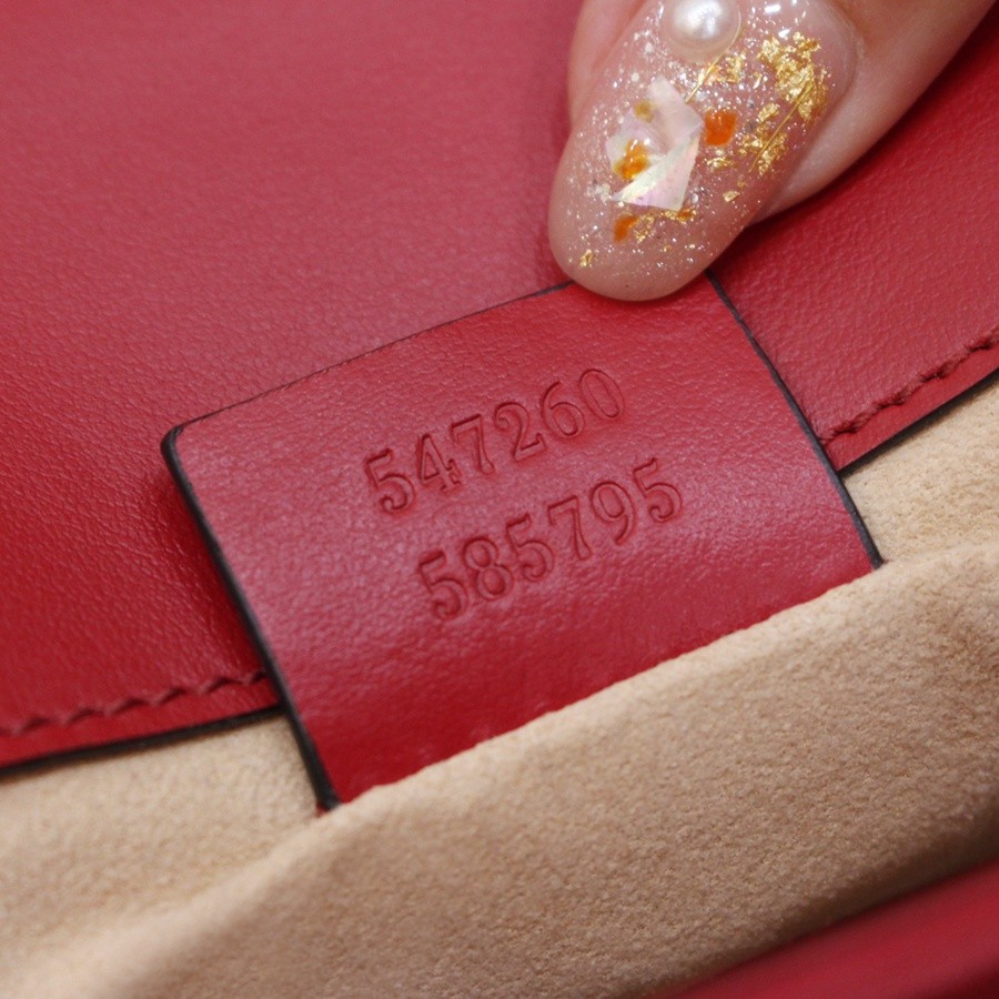 GG Marmont系列Mini手提包紅色_15