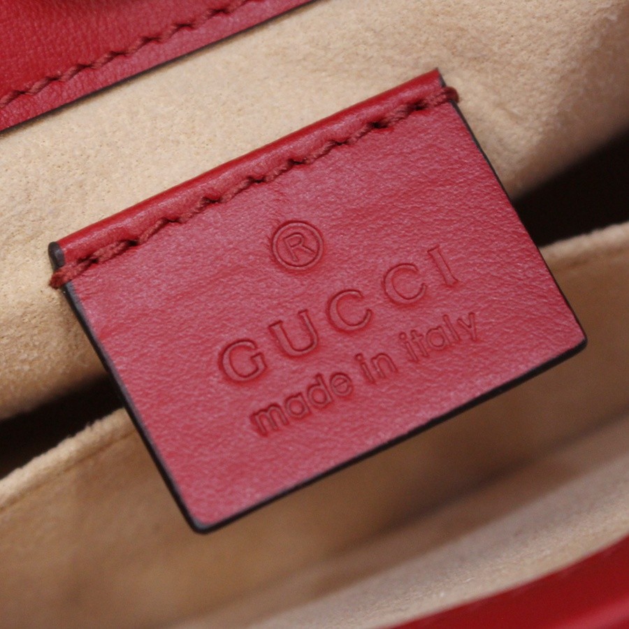 GG Marmont系列Mini手提包紅色_14